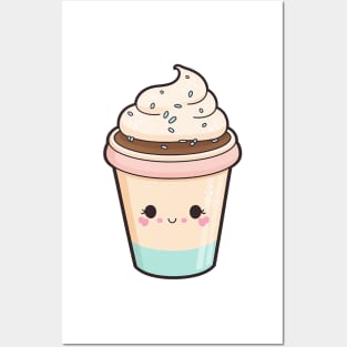 Cute Ice Cream Squishee Drink Posters and Art